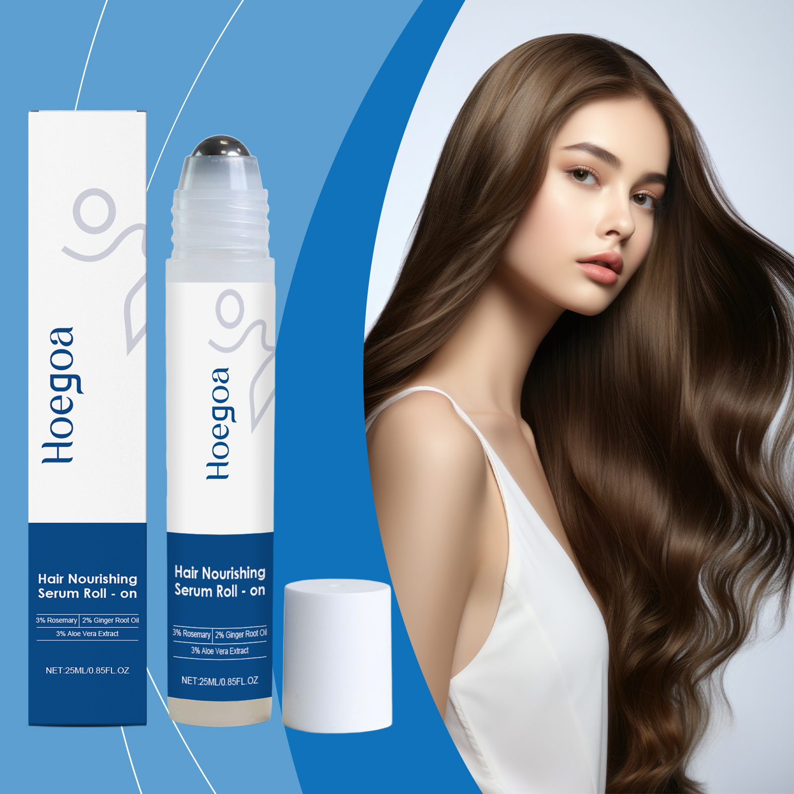 Hair Care For Dry And Frizzy Hair - Hair Care Serum Roll-On Ball Nourishing