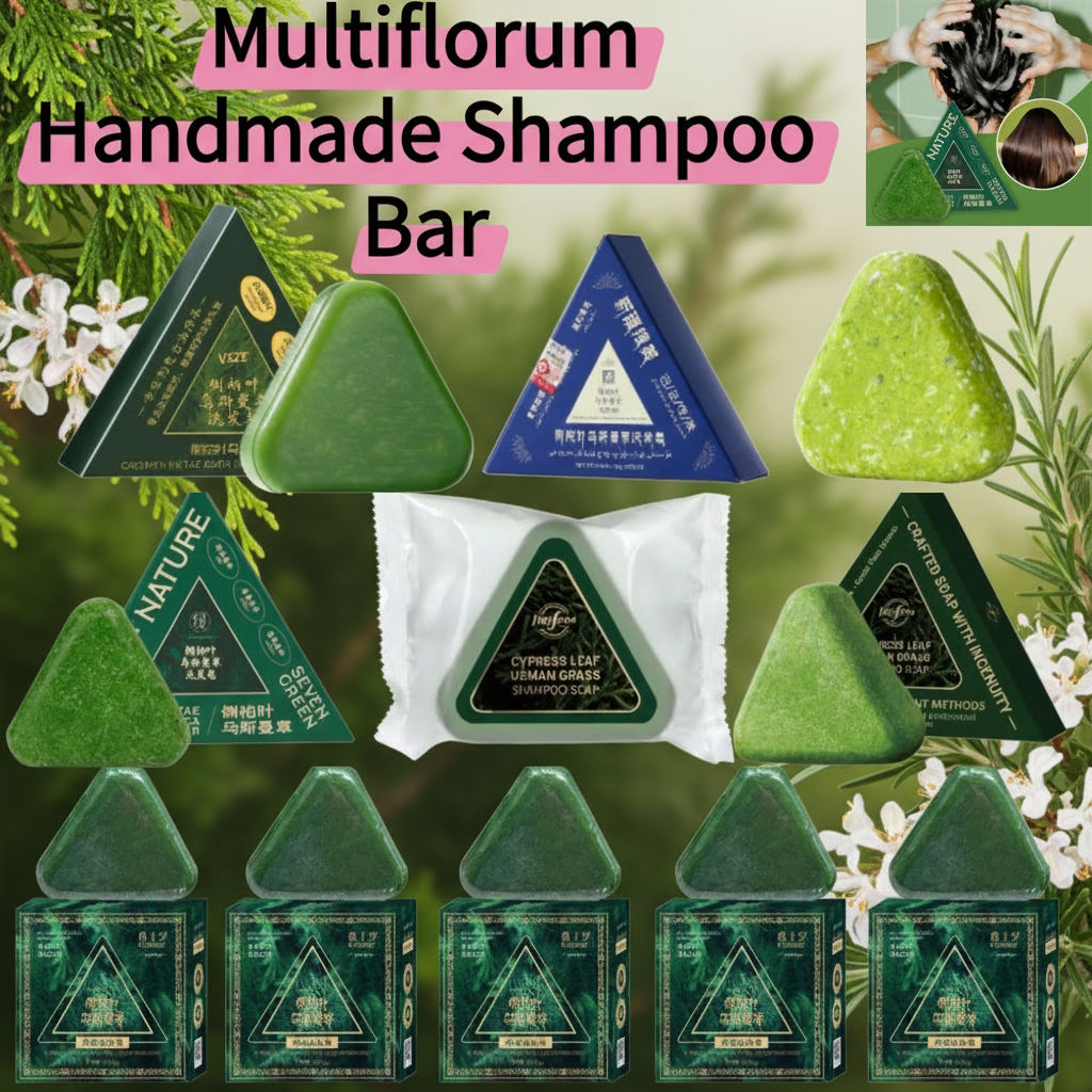 Hair Care Organic - 1/3/5/10PCS-120g Organic Usman Grass Herbal Solid