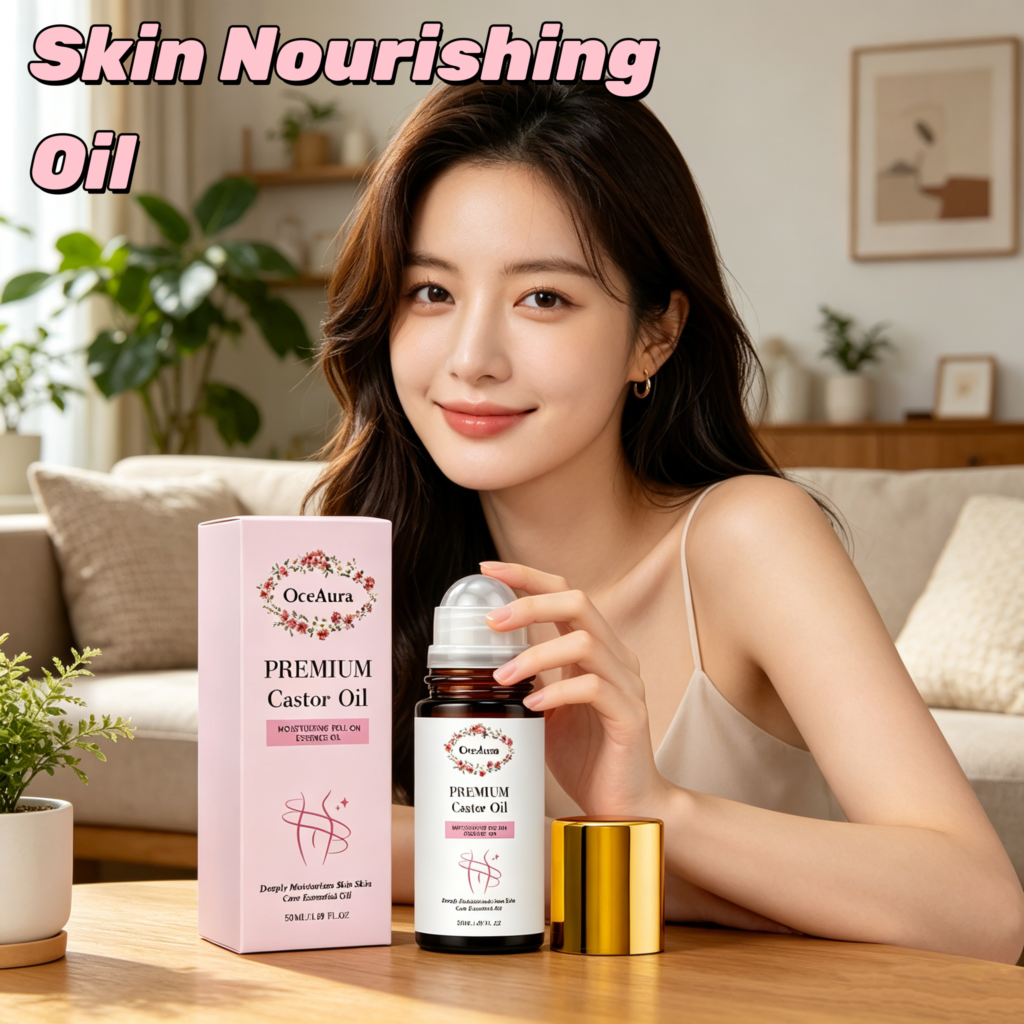 Hair Care Organic - Organic Pure Castor Oil Roller Ball