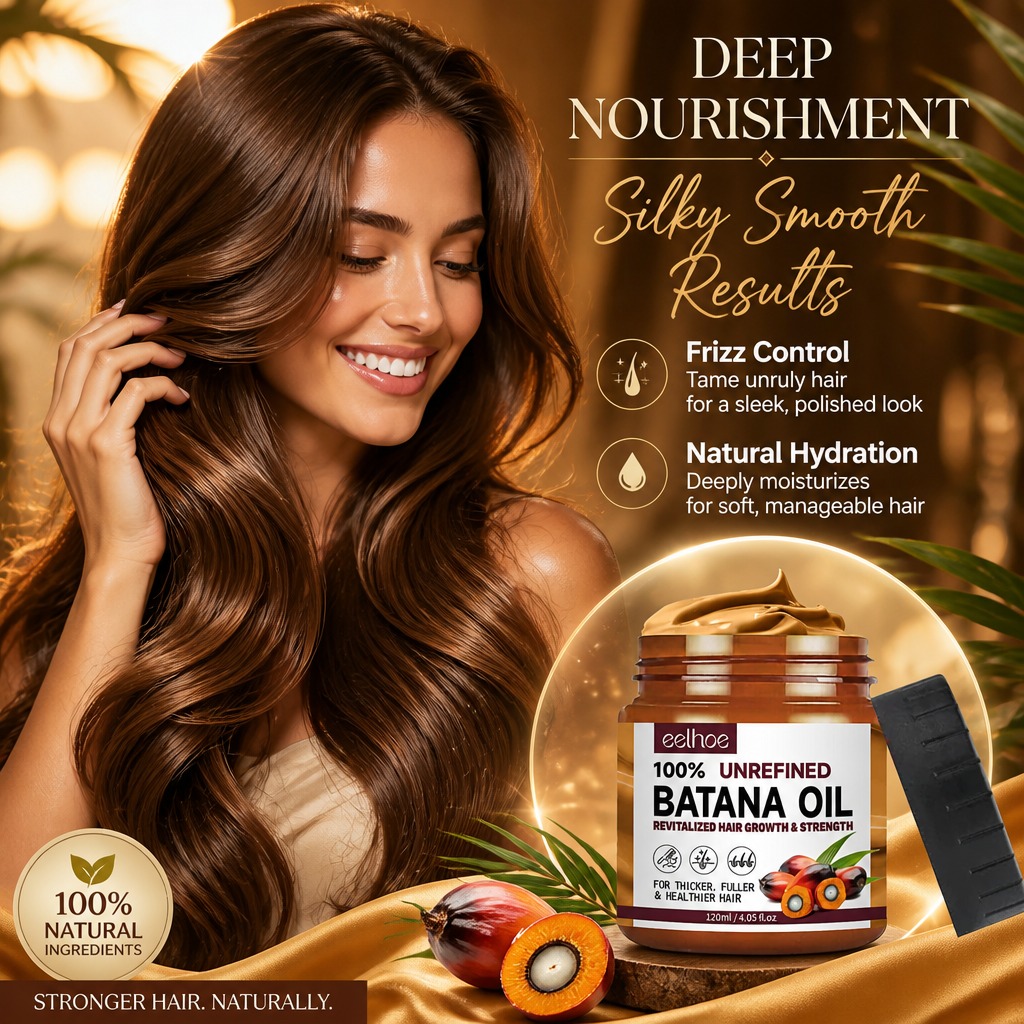 Hair Care For Dry And Frizzy Hair - 100% Pure Organic Batana Oil Conditioner