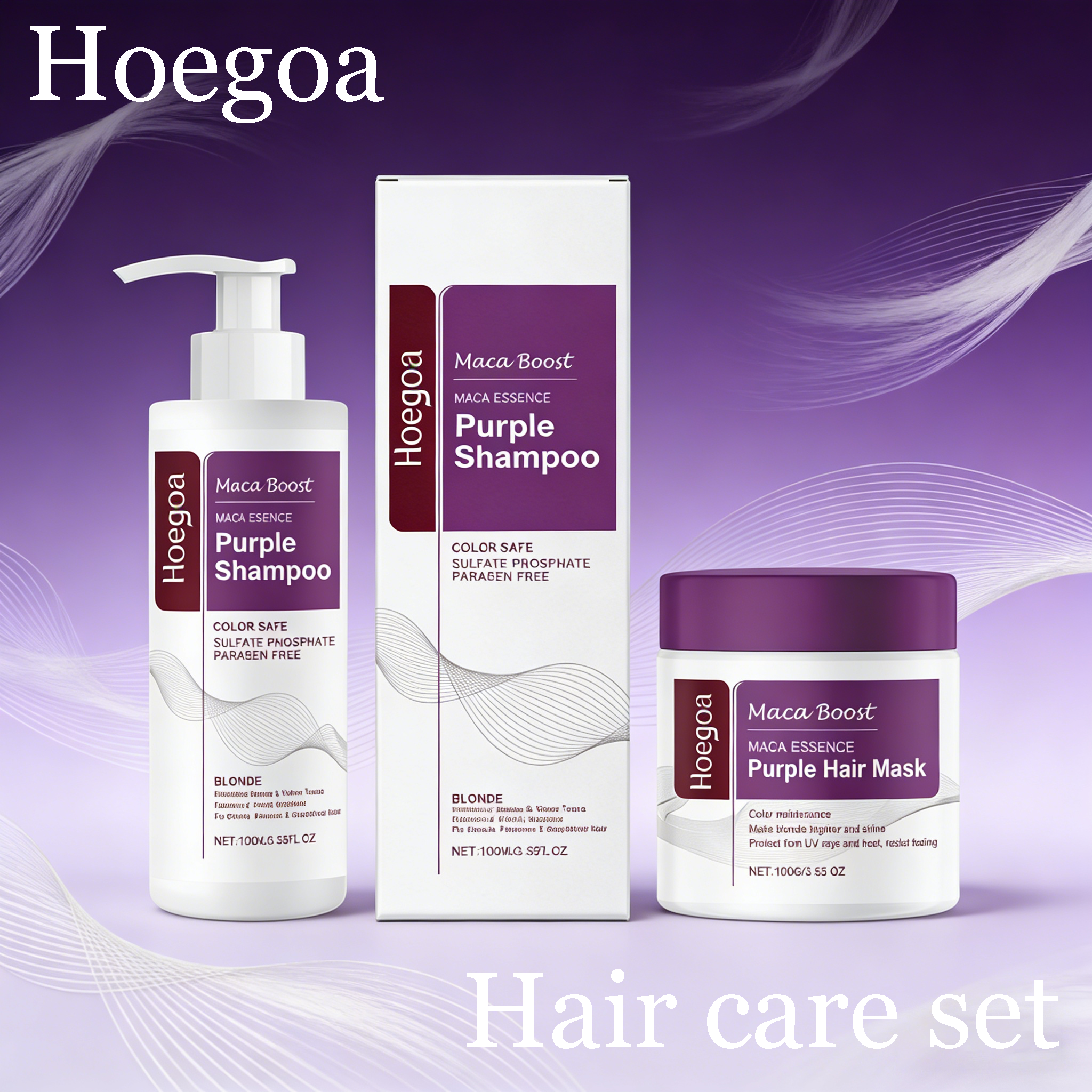 Hoegoa Purple Hair Shampoo Cle - Hair Care For Dry And Frizzy Hair 评论和价格