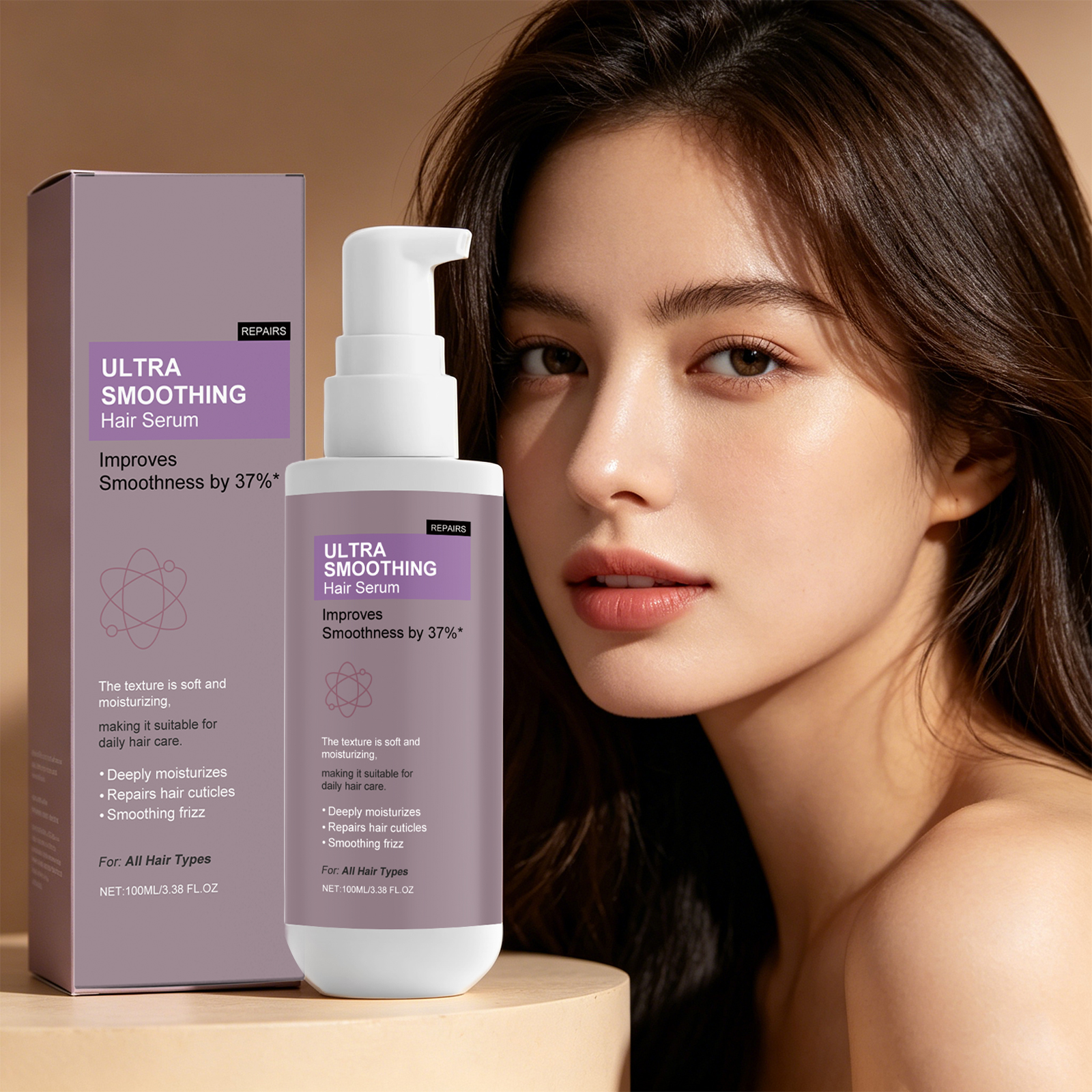 37% Smoothing Hair Serum for D - Hair Care For Dry And Frizzy Hair 评论和价格