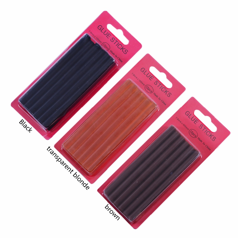 12pcs/lot  0.7*10 cm Hot Melt  - Glue Gun Hair 评论和价格