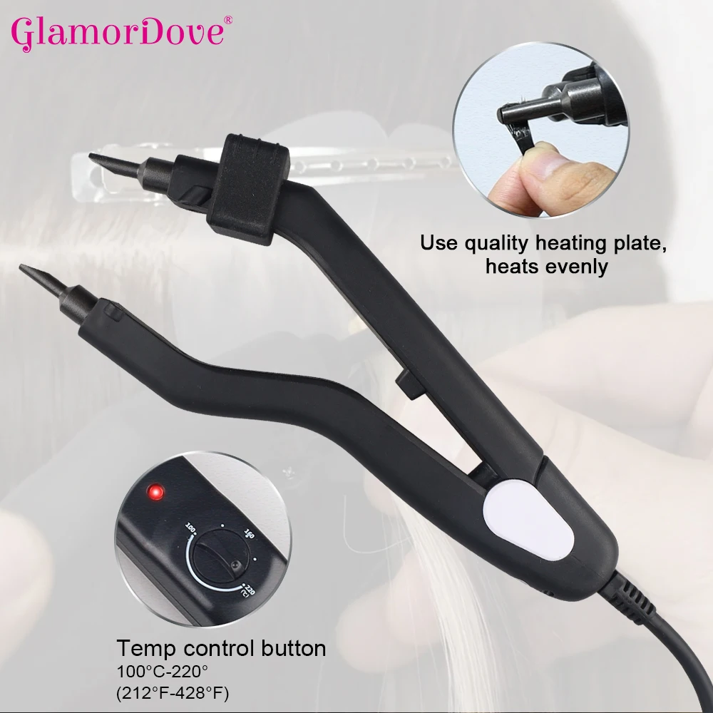 Hair Extension Heating Iron Ha - Glue Gun Hair 评论和价格