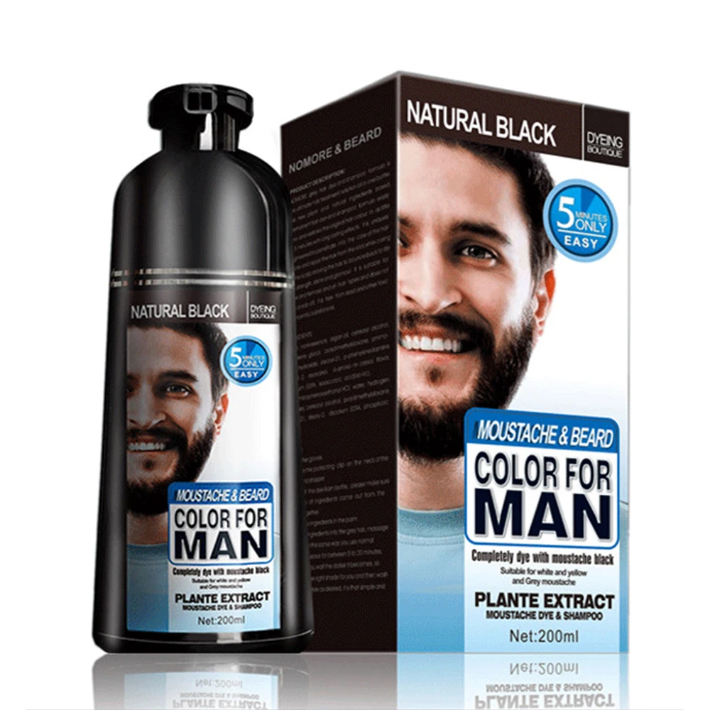 200ML Permanent Beard Dye Sham - Hair Care Organic 评论和价格