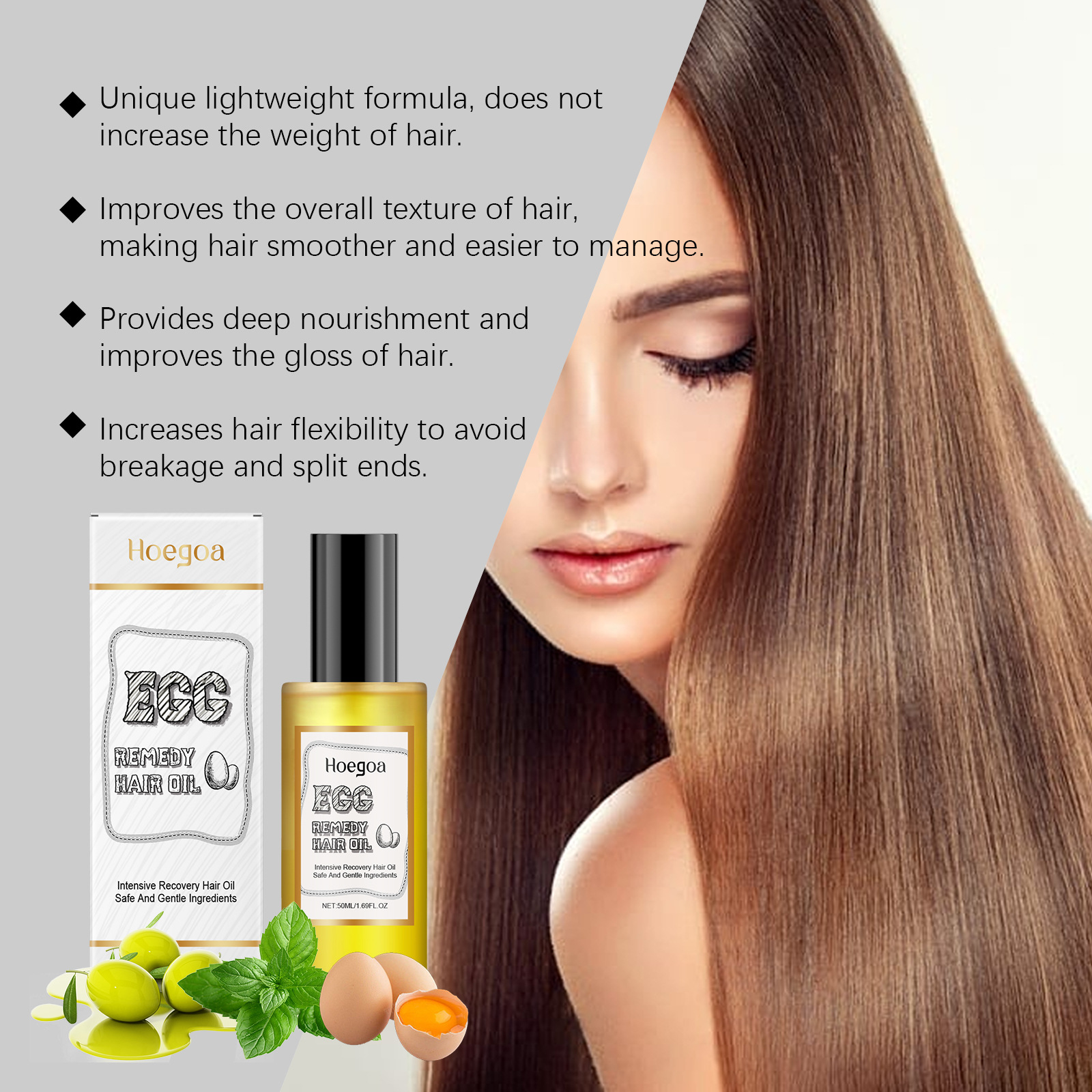 Egg Remedy Hair Oil Restore So - Hair Care For Dry And Frizzy Hair 评论和价格