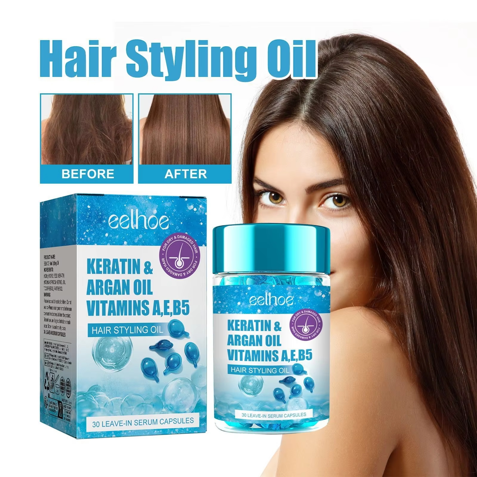 Magic Hair Vitamin Capsule Ker - Hair Care For Dry And Frizzy Hair 评论和价格