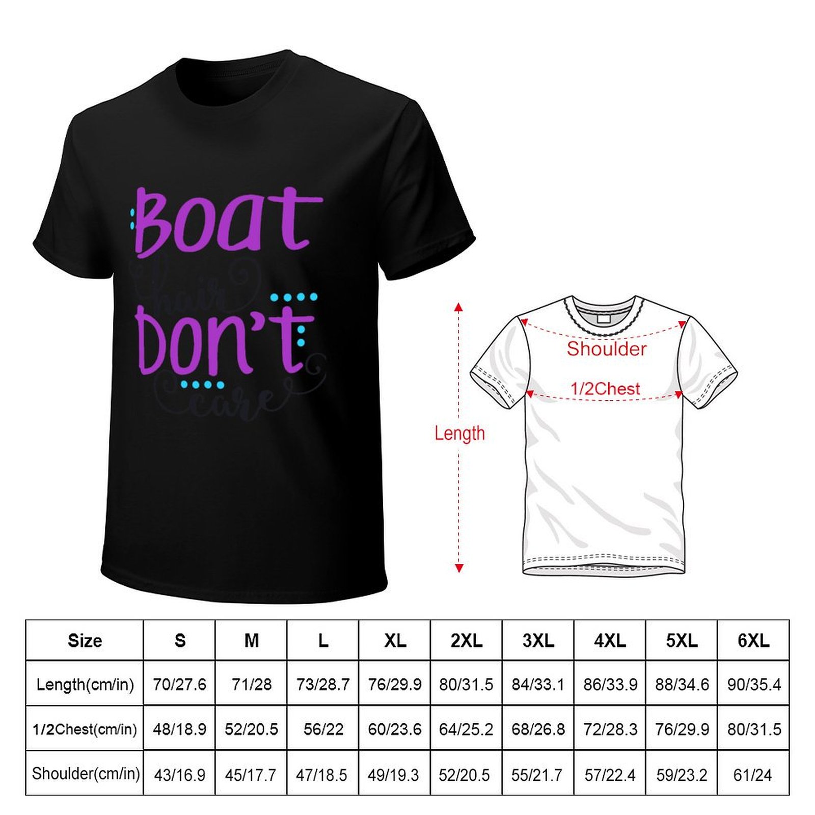Boat Hair Don't Care T-Shirt B - Hair Care Basic 评论和价格