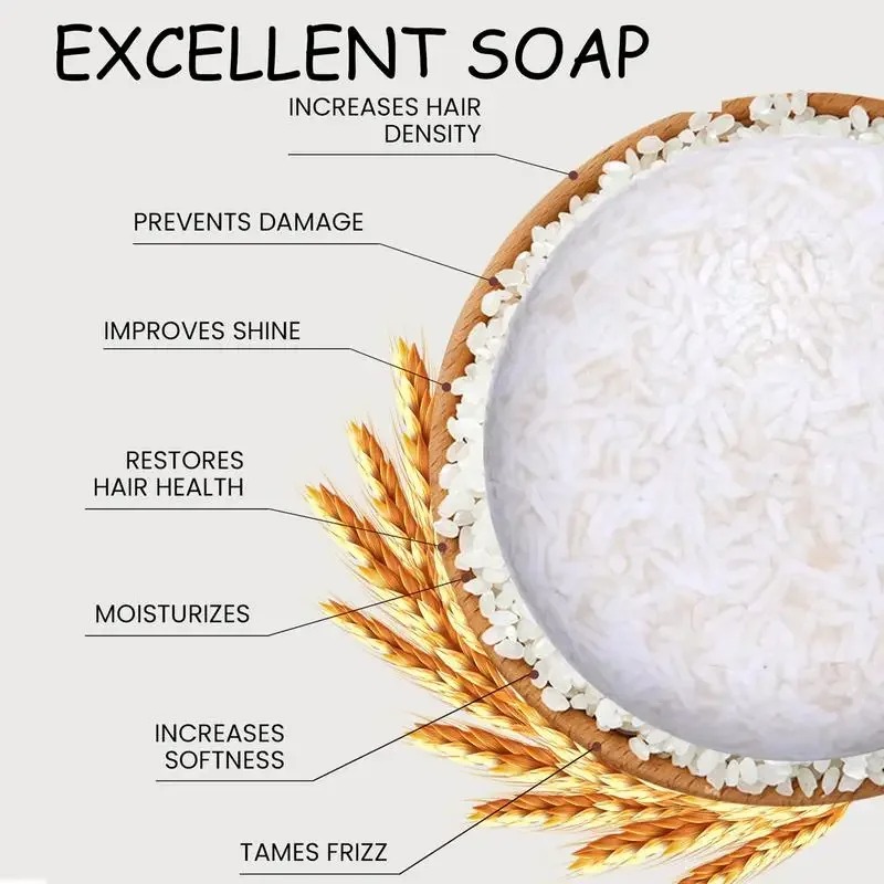 Organic Rice Shampoo Soap Bar  - Hair Care Organic 评论和价格