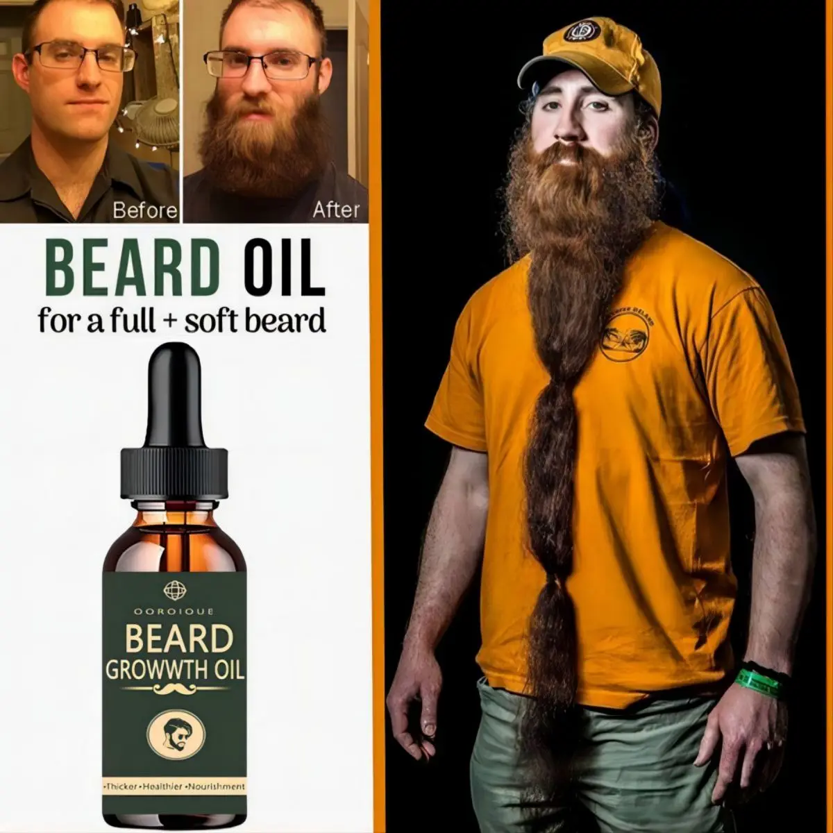 Fast Beard Growth Oil Beard Oi - Hair Care Fragrance Essential Oil 评论和价格