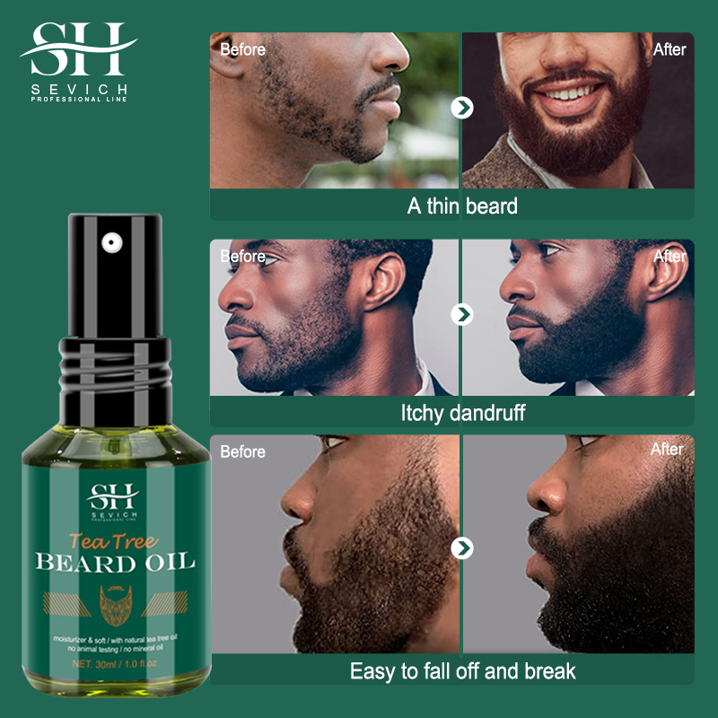 Tea Tree Beard Oil Set For Men - Hair Care Organic 评论和价格