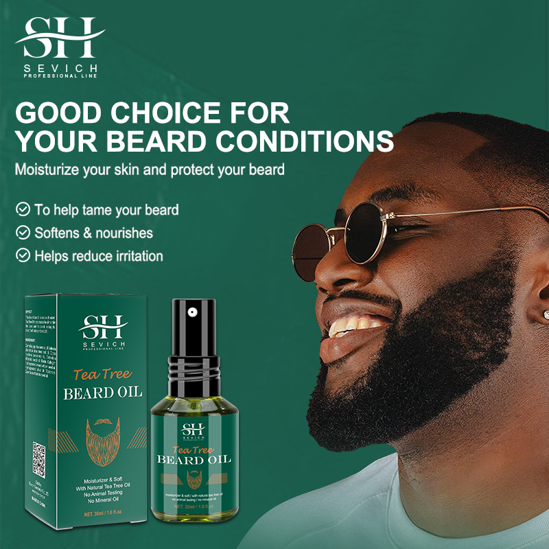 Tea Tree Beard Oil Set For Men - Hair Care Organic 评论和价格