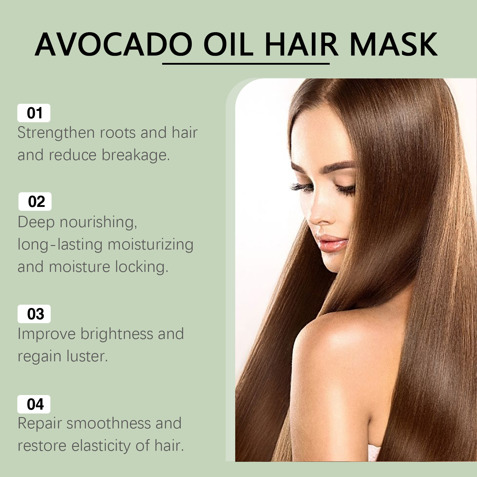 OUHOE Avocado Oil Hair Mask Mo - Hair Care For Dry And Frizzy Hair 评论和价格