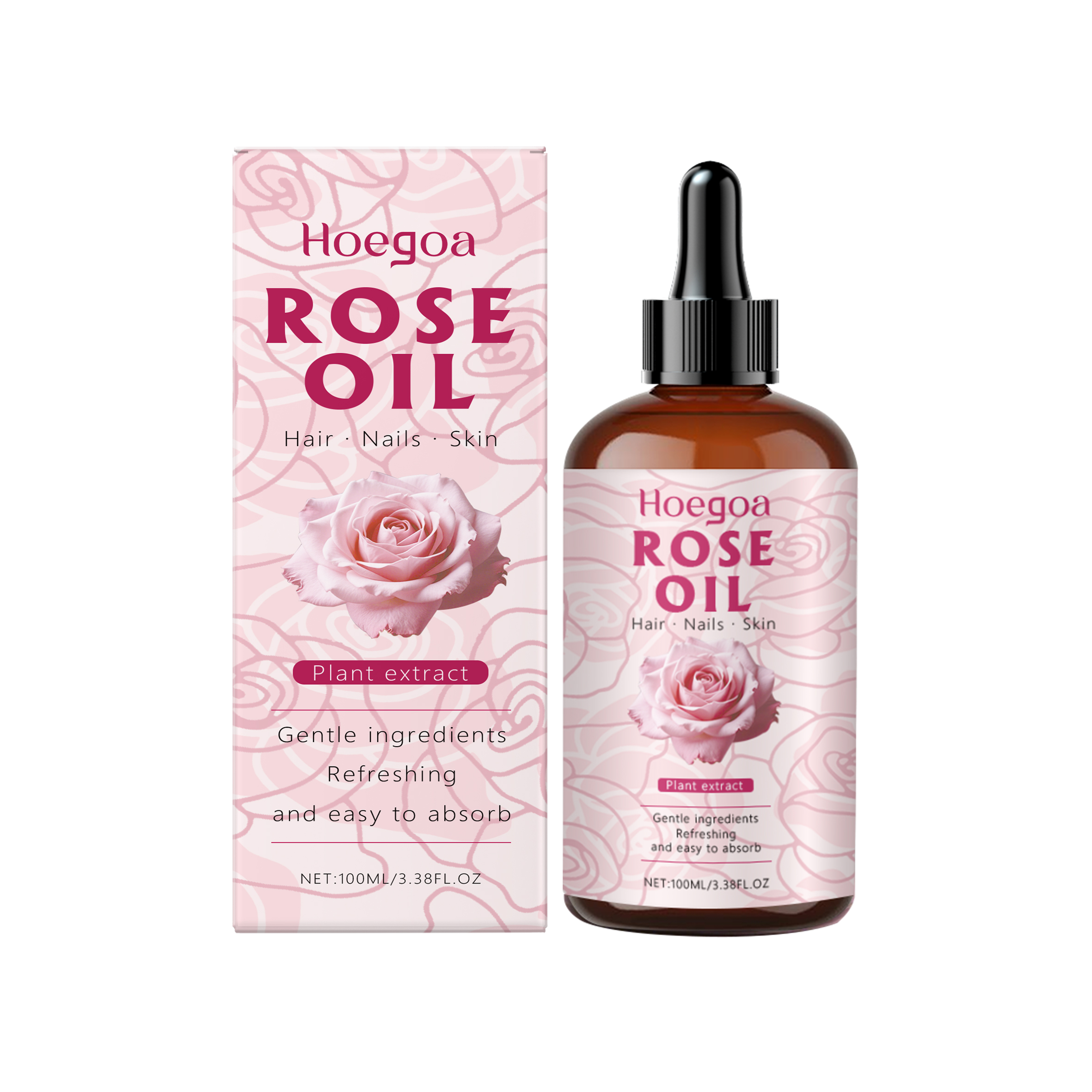 Rose Essential Oil for Hair Fr - Hair Care For Dry And Frizzy Hair 评论和价格