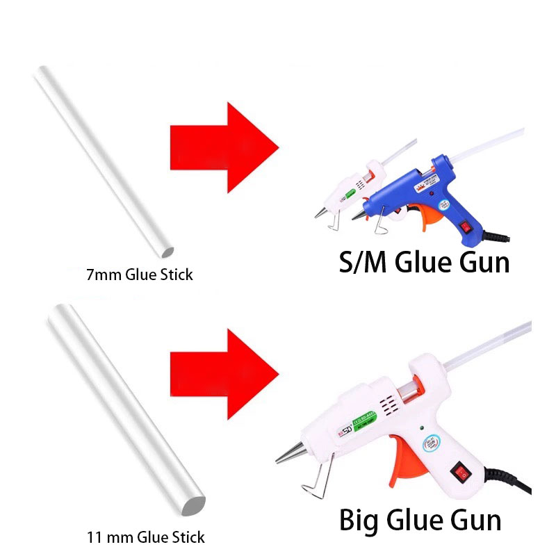 Black/ clear glue stick 7*15 c - Glue Gun Hair 评论和价格