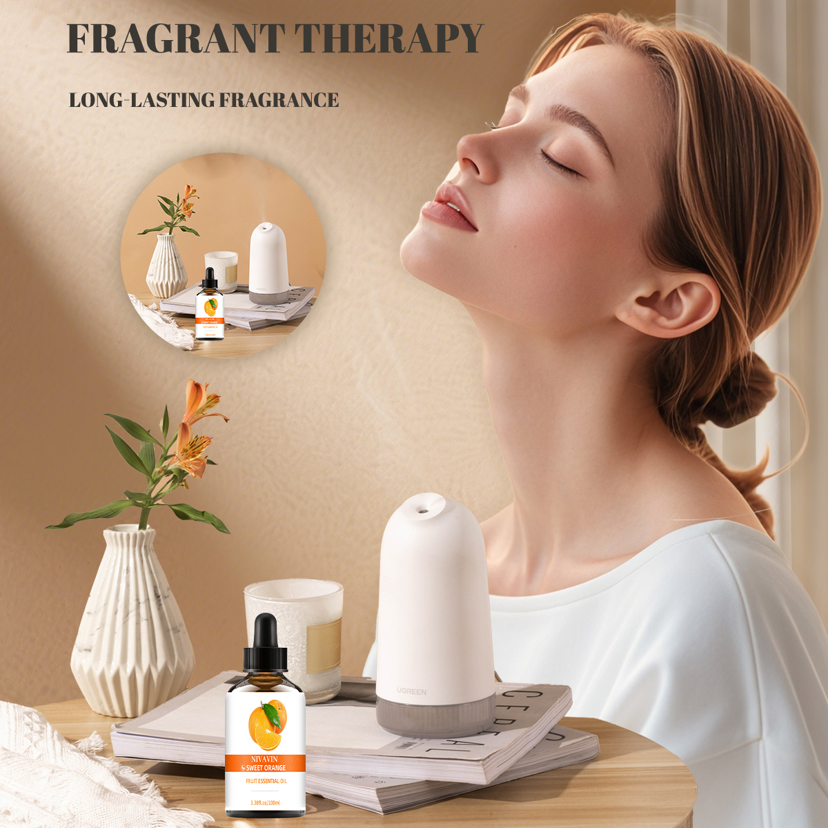NIVAVIN 30ml/60ml/100ml Strawb - Hair Care Fragrance Essential Oil 评论和价格