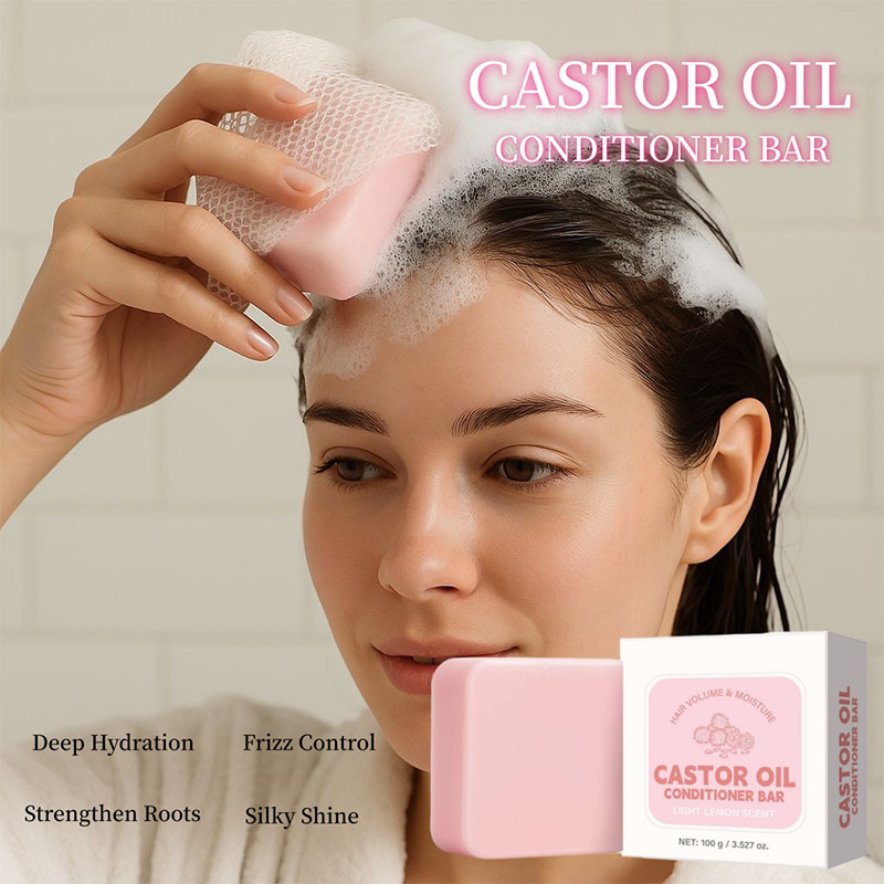 Castor Oil Conditioner Soap Ba - Hair Care For Dry And Frizzy Hair 评论和价格