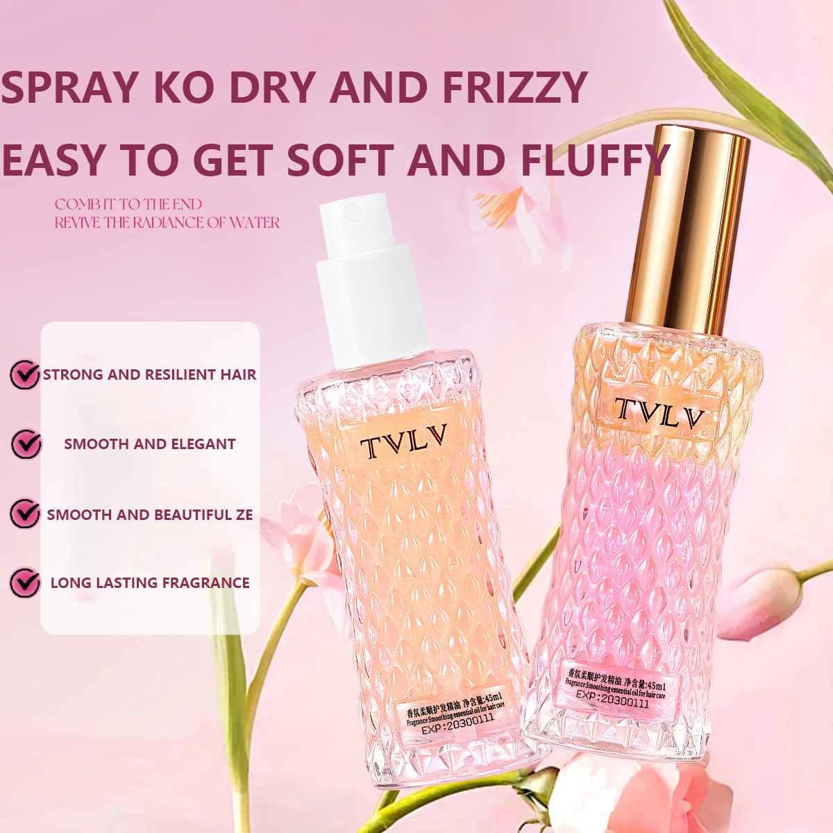 2 - in - 1 Hair Repair Perfume - Hair Care Fragrance Essential Oil 评论和价格