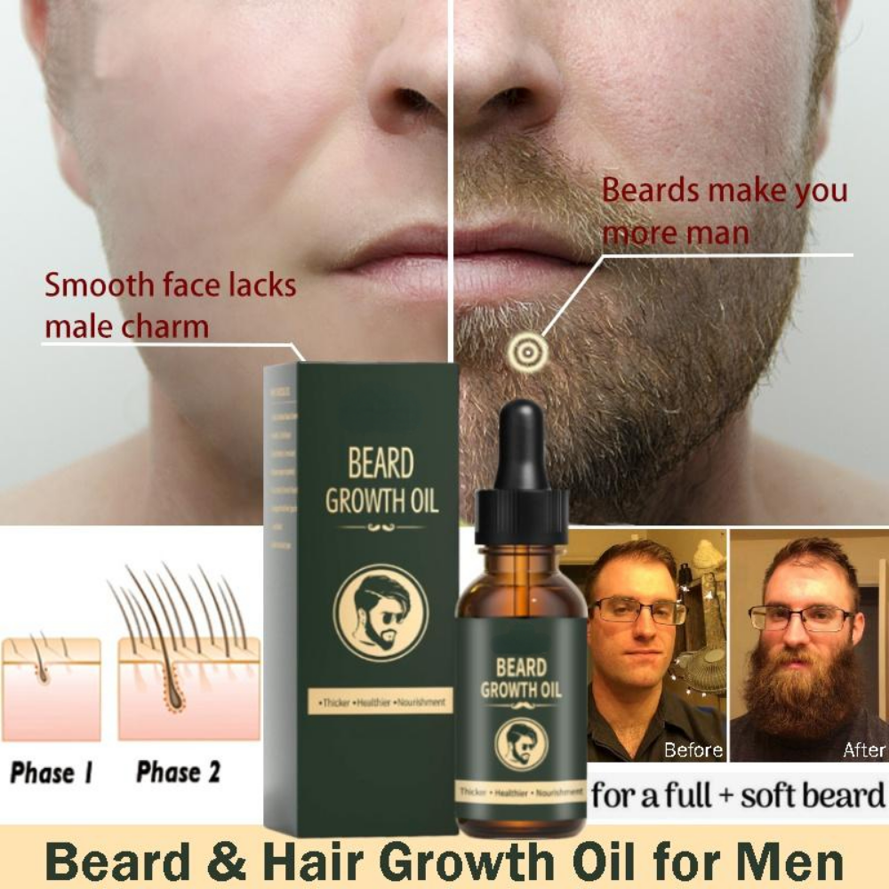 Fast Beard Growth Oil Beard Oi - Hair Care Fragrance Essential Oil 评论和价格