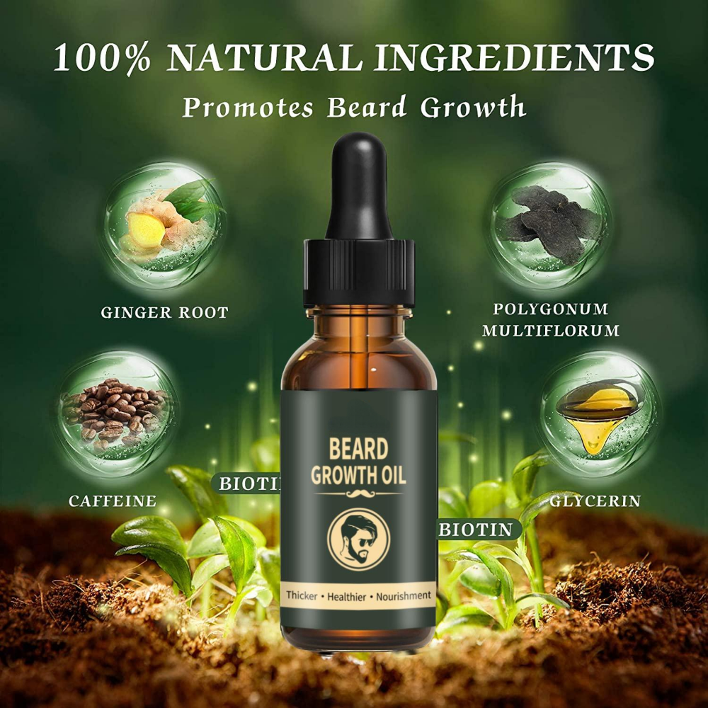 Fast Beard Growth Oil Beard Oi - Hair Care Fragrance Essential Oil 评论和价格