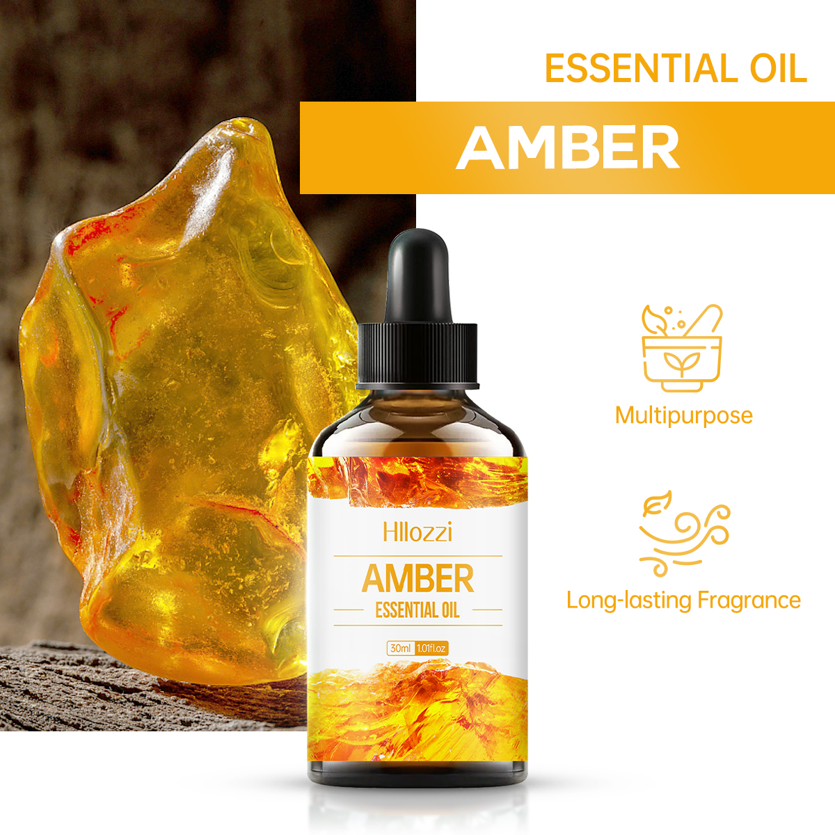 Amber essential oil, a natural - Hair Care Fragrance Essential Oil 评论和价格