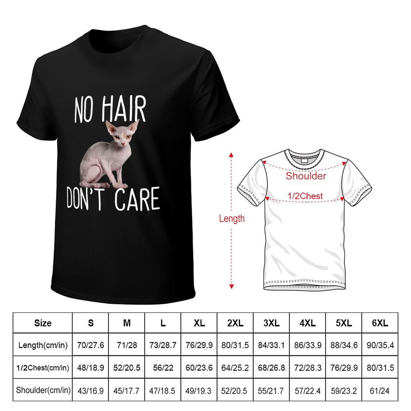 Sphynx Cat No Hair Dont Care T - Hair Care Basic 评论和价格